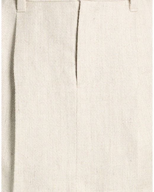 Brunello Cucinelli Natural Minimalist Straight Skirt