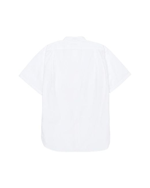 Nanamica White Short-Sleeved Lapel Shirt for men