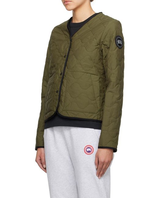 Canada Goose Green Annex Logo Patch Reversible Jacket