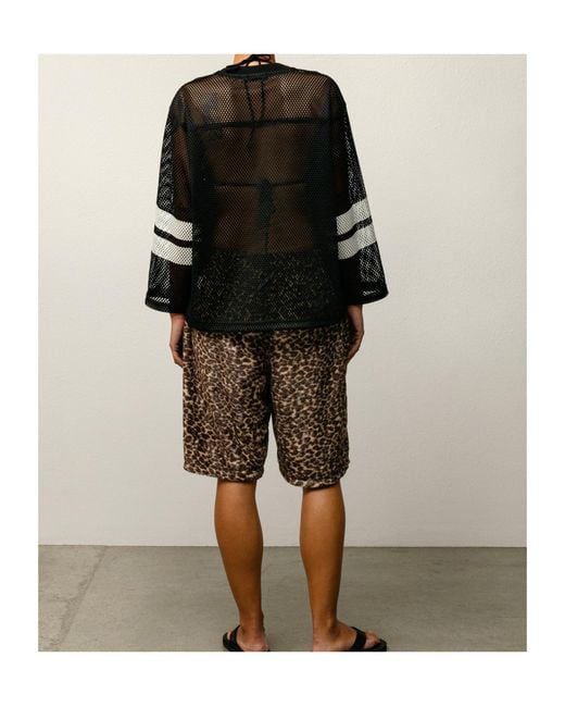 Stussy Black V-Neck Top for men