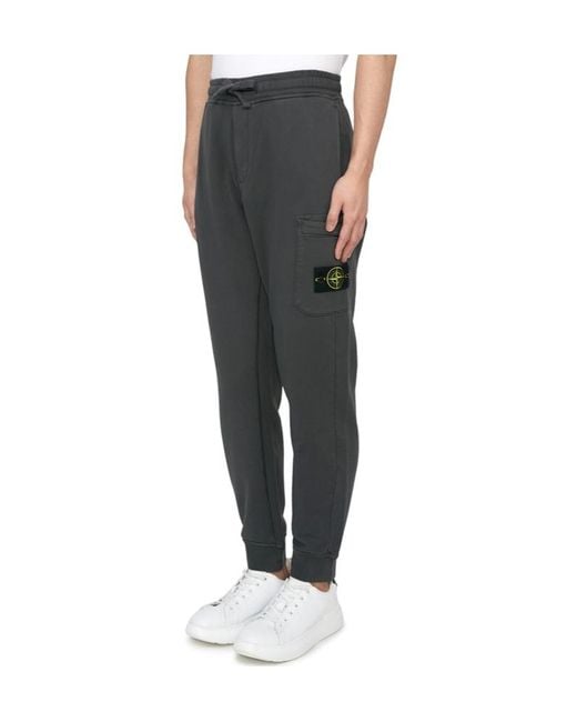Stone Island Gray Drawstring Sweatpants for men