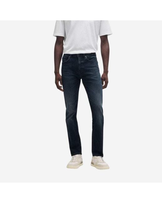 Boss Blue Jeans With Belt Loops for men