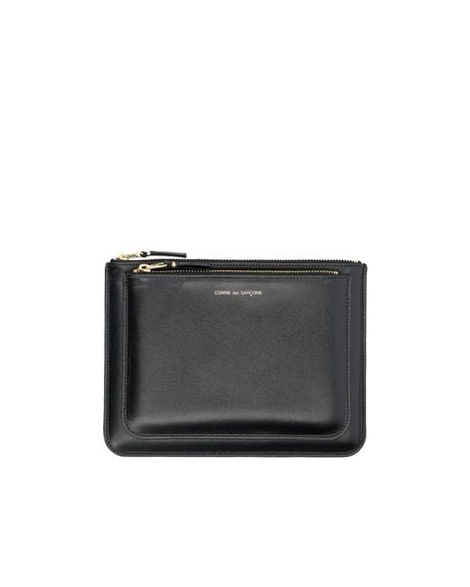 Comme des Garçons Gray Logo Wallet for men