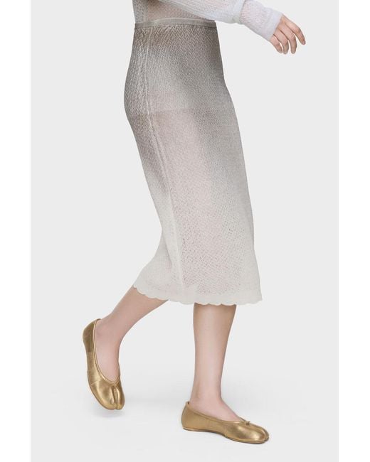 Maison Margiela White Tabi Cut Ballerinas