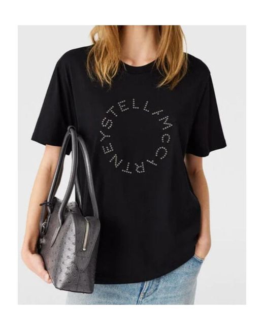 Stella McCartney Black Short Sleeve Crewneck T-Shirt
