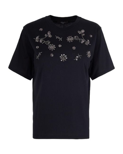 Weekend by Maxmara Black Agile Crewneck T-Shirt