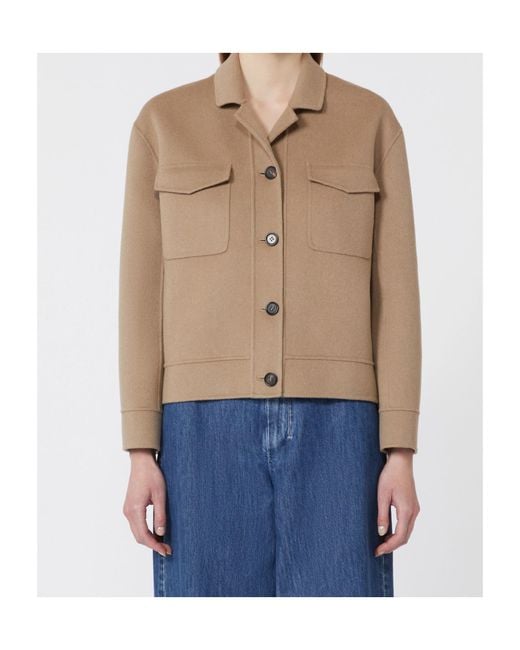 Max Mara Brown 'S Smmsimona Button-Up Jacket