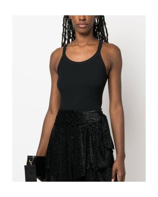 IRO Black Thin Shoulder Strap Vest