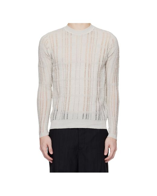Our Legacy White Formal Roundneck Jumper for men