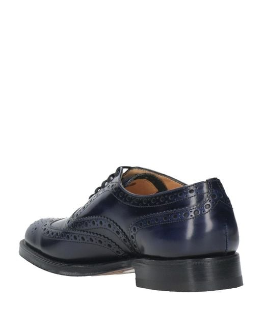Church's Blue Perforated Detail Business Dress Shoes for men