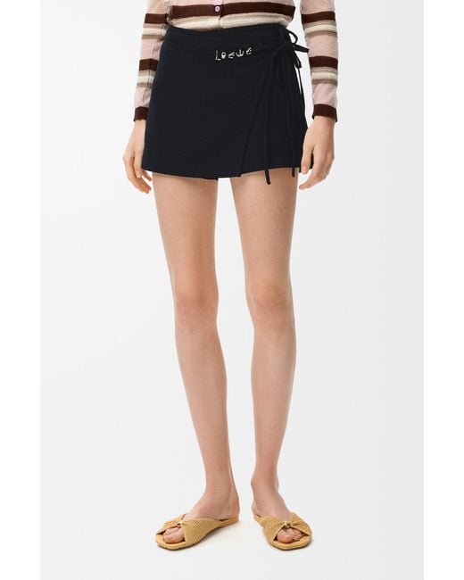 Loewe Blue Wrapped Shorts