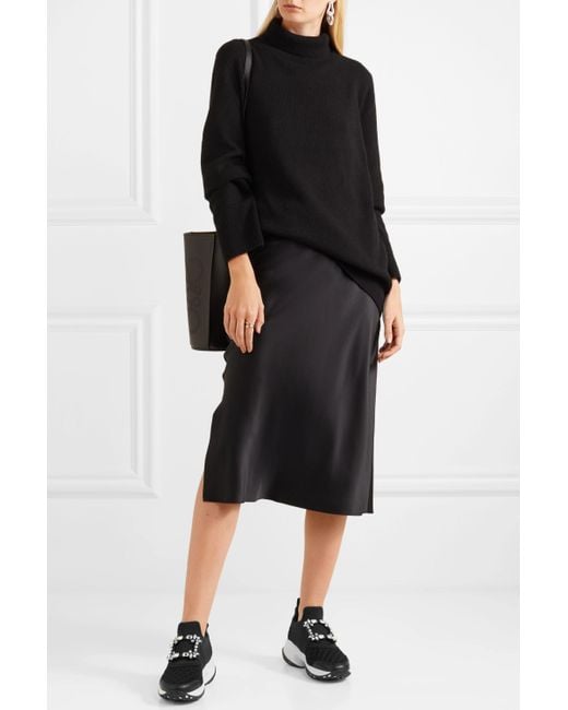 Roger Vivier Black Viv' Run Buckle Sneakers