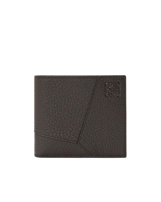 Loewe Black Puzzle Bifold Wallet for men