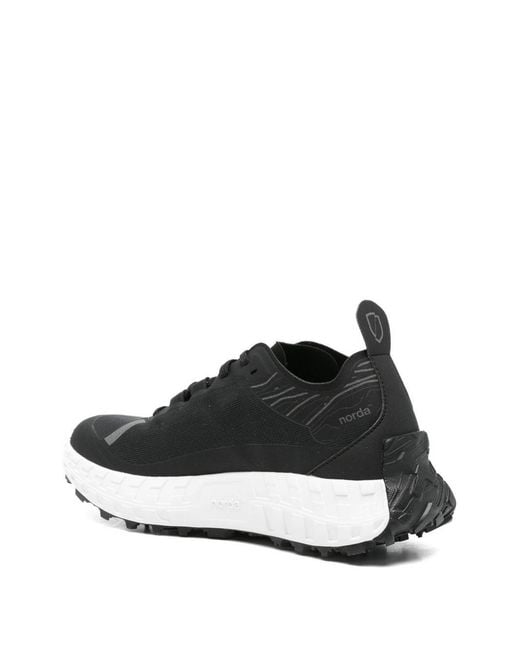 Norda Black Logo-Detail Sneakers