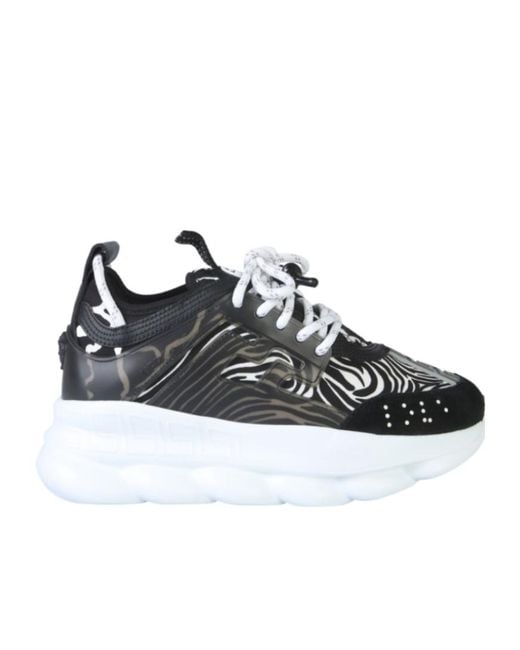 Versace Black Chain Reaction Shoes