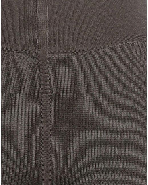 Rick Owens Gray Knitted Solid Color Leggings