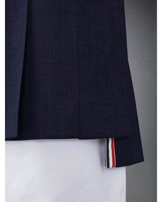 Thom Browne Blue Pleated Mini Skirt