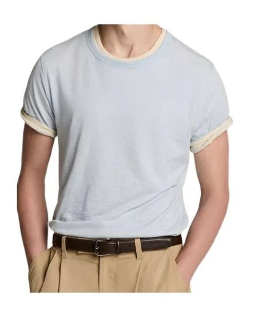 Vince Gray Double-Layer Pima Cotton T-Shirt for men