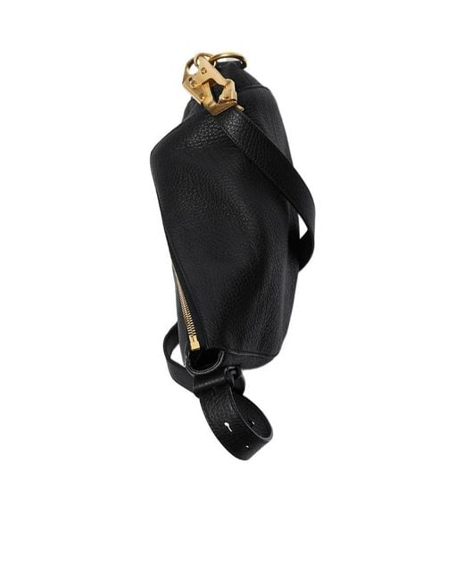 Burberry Black Small Knight Zipped Shoulder Bag