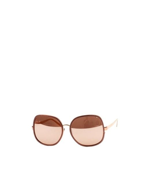 Linda Farrow Pink Full-Frame Sunglasses for men