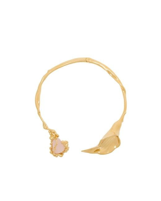 Chloé Metallic Twisted Detail Necklace