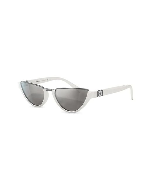 Versace Gray Cat Eye Sunglasses