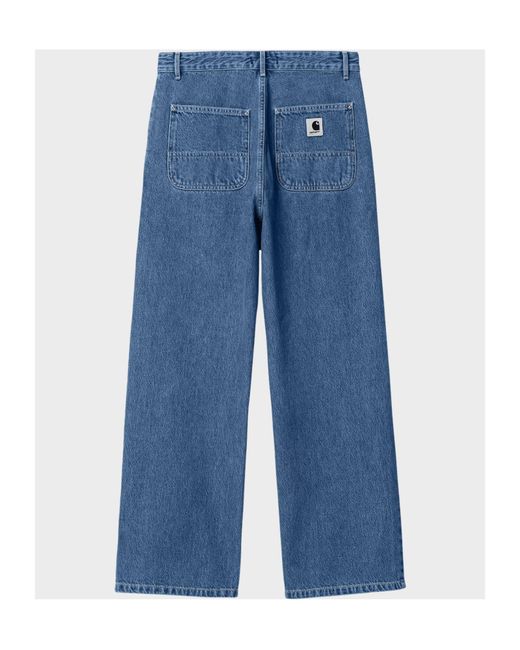 Carhartt Blue Belt Loop Denim Trousers