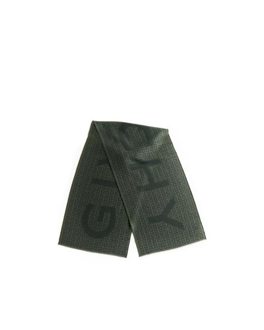 Givenchy Green Logo Detail Scarf for men