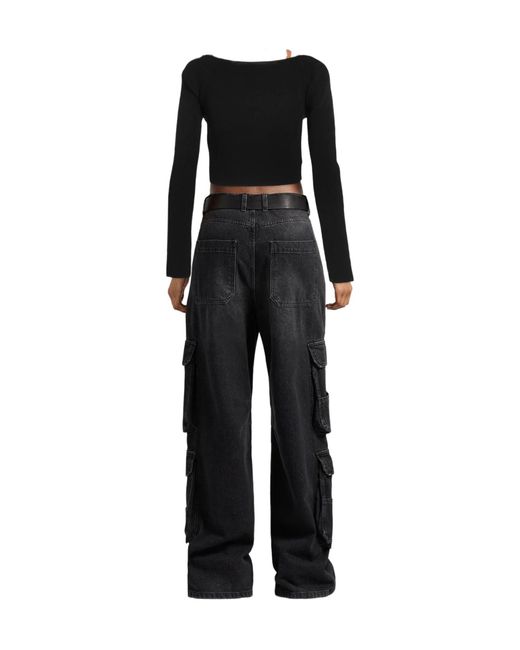 DIESEL Black Solid-Colored Knitwear