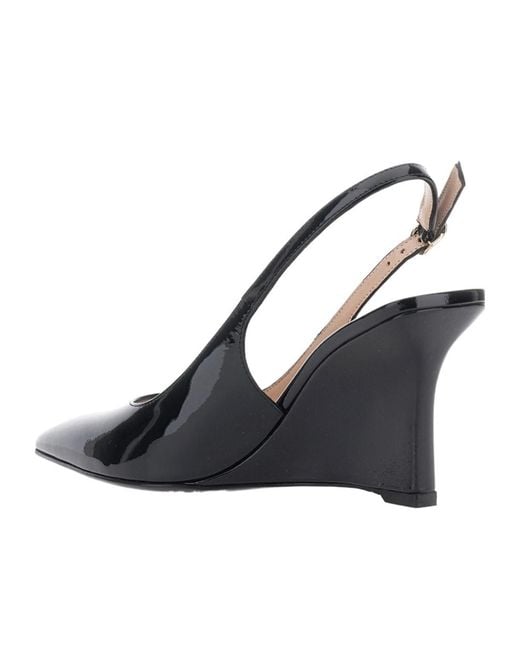 Stuart Weitzman White Pointed-Toe Wedge Shoes