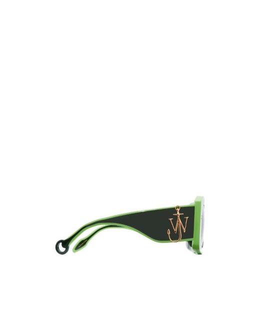 J.W. Anderson Green Jw Anderson Square-Frame Sunglasses