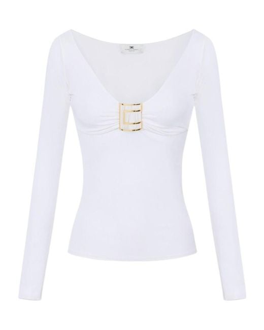 Elisabetta Franchi White Top
