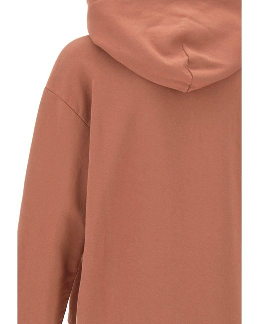 MM6 by Maison Margiela Orange Logo Patch Hoodie for men