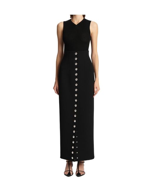 Khaite Black Brynlee High Waisted Maxi Skirt