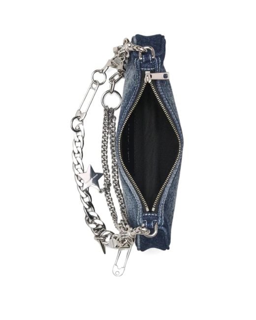Marc Jacobs Blue Faded Denim Shoulder Bag