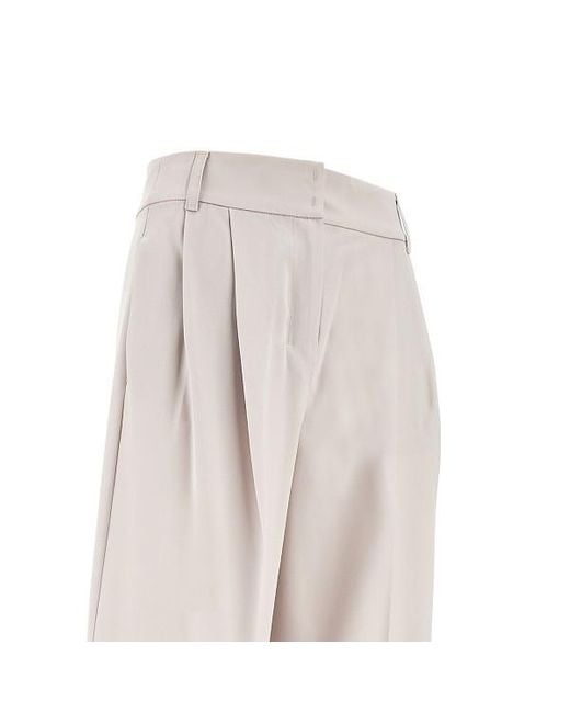Max Mara White 'S Nichols Wide Leg Pants