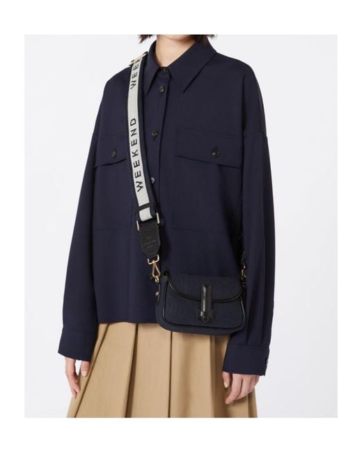 Weekend by Maxmara Black Flap Shoulder Bag