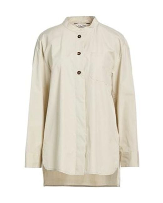 Max Mara White Striped Long Shirt