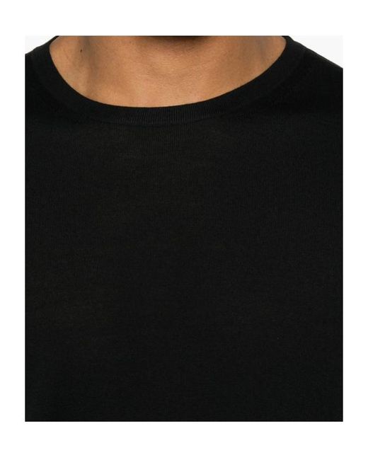 Roberto Collina Black Crew-Neck Sweater for men