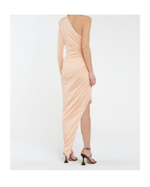 Alexandre Vauthier Pink Stretch-Jersey Midi Dress