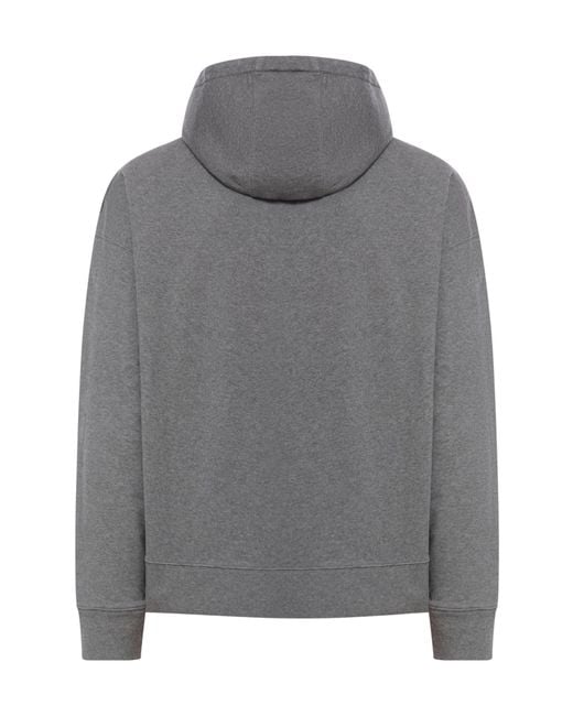 Maison Kitsuné Gray Bold Fox Head Patch Oversize Hoodie for men