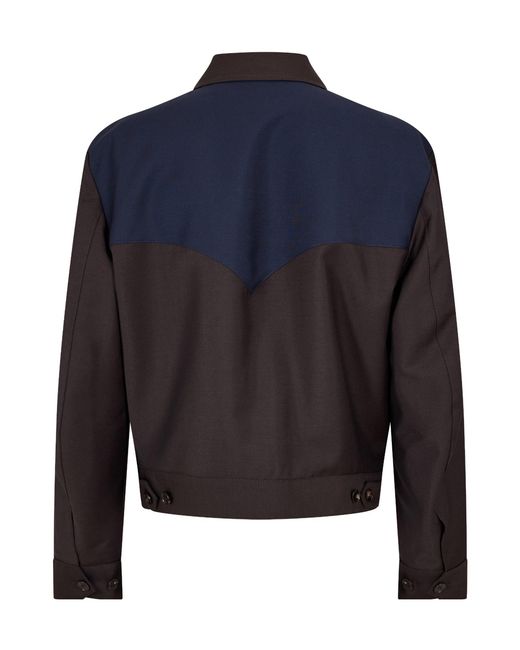 Versace Blue Classic Jacket for men