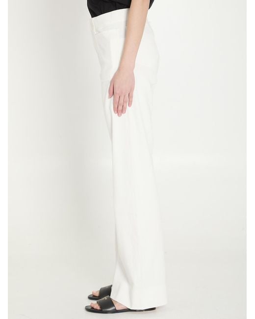 Céline White Flare Jeans 002