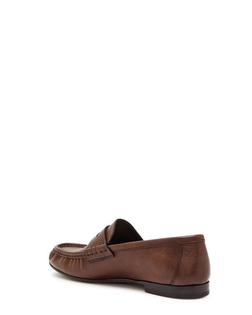 Brunello Cucinelli Brown Leather Loafers