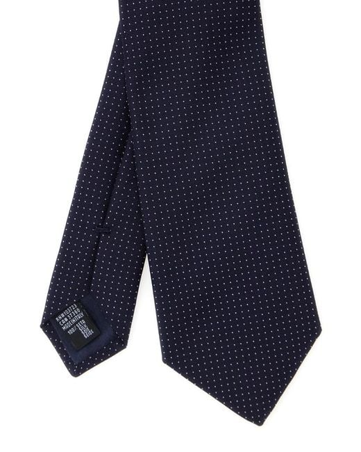 Giorgio Armani Blue All Over Polka Dots Tie for men