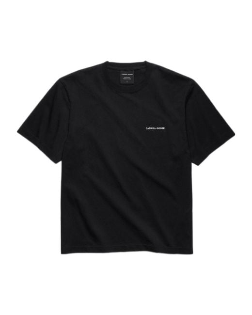 Canada Goose Black Crew-Neck T-Shirt for men