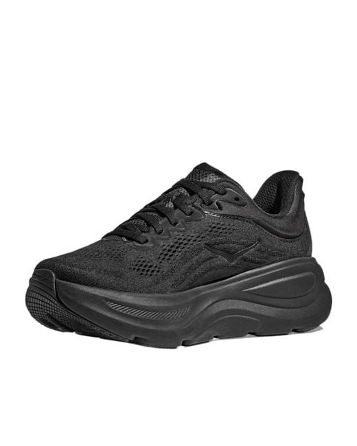 Hoka One One Black Bondi 9 Lace-Up Sneakers for men