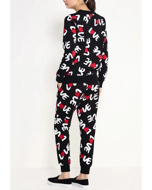 Moschino Black Printed Sweater