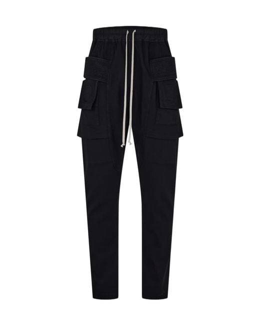 Rick Owens Blue Ds Creatchcargo Cargo Trouser for men