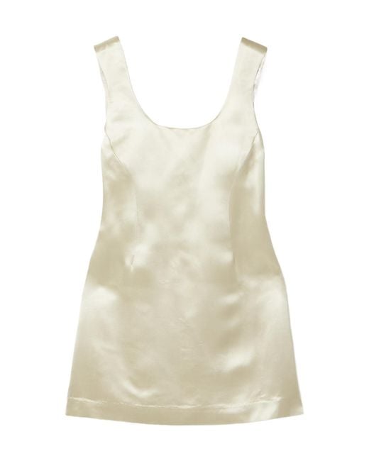 Kallmeyer Natural Eloise Satin Mini Dress